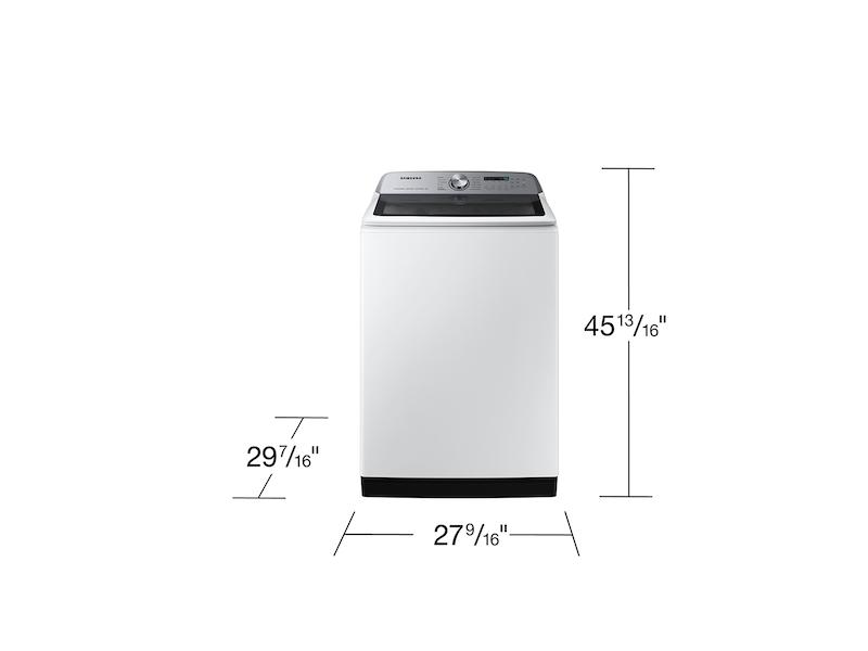 Samsung 5.5 cu. ft. Extra-Large Capacity Smart Top Load Washer with Super Speed Wash in White