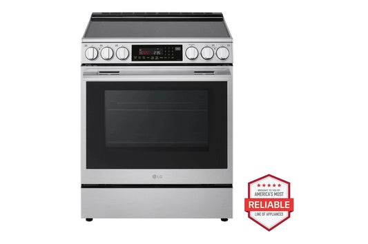Lg LSEL6337XE 6.3 cu. ft. Smart Electric Slide-in Range with InstaView®, ProBake Convection®, and Air Fry