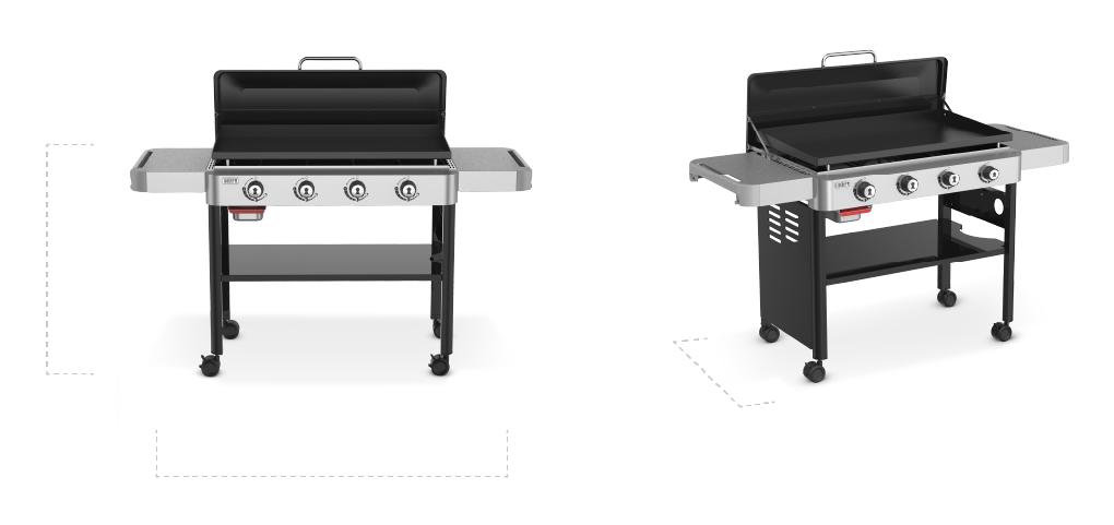 1501006 Weber® 36" Rust-Resistant Griddle - Black