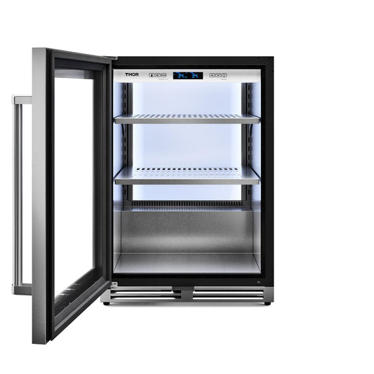 TBR24ULH Thor Kitchen 24-inch Professional Undercounter Beverage Cooler - Model Tbr24u-lh