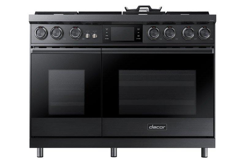 Dacor DOP48M96DHM 48" Pro Dual-Fuel Steam Range, Graphite Stainless Steel, Natural Gas/High Altitude