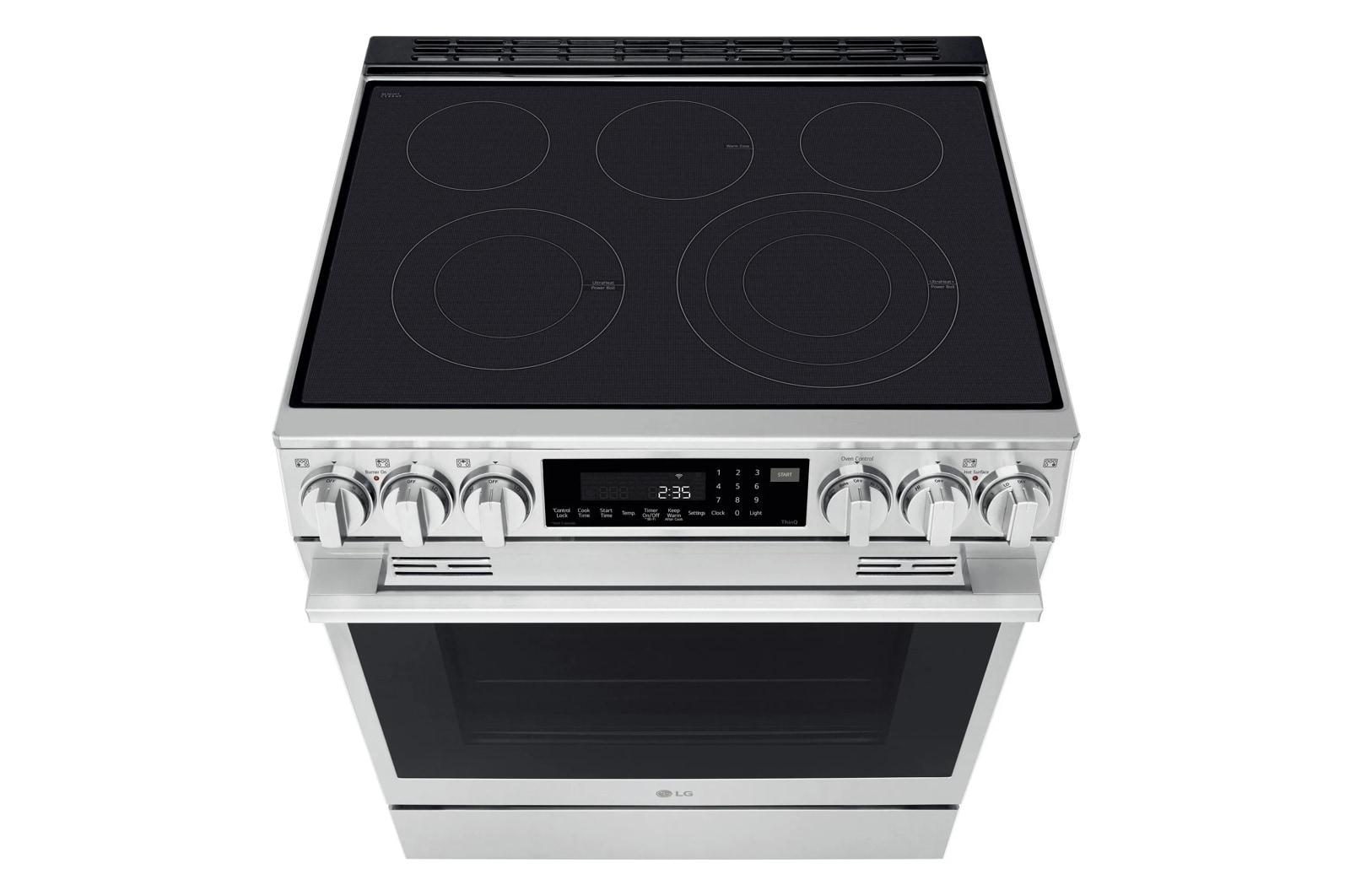 Lg LSEL6337XE 6.3 cu. ft. Smart Electric Slide-in Range with InstaView®, ProBake Convection®, and Air Fry