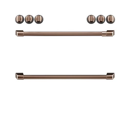 Cafe CXFCHHKPMCU CAF(EBACK)™ Front Control Induction Knobs and Handles - Brushed Copper