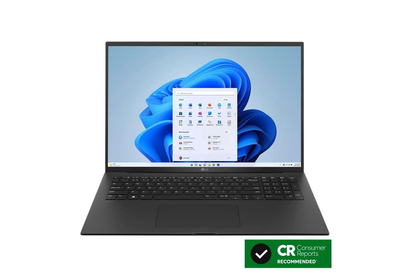 17Z90RUGAAB2U1 LG gram 17 Inch Lightweight Laptop, Intel® 13th Gen Core® i5 Platform, Windows 11 Home, 16GB RAM, 512GB SSD, Black