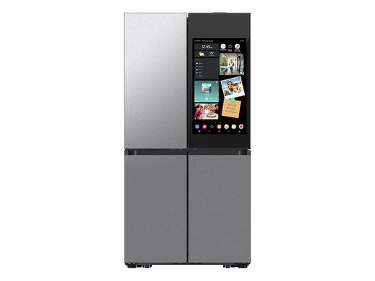 Samsung RF23DB9900QD Bespoke Counter Depth 4-Door Flex™ Refrigerator (23 cu. ft.) with AI Family Hub+™ and AI Vision Inside™ in Stainless Steel