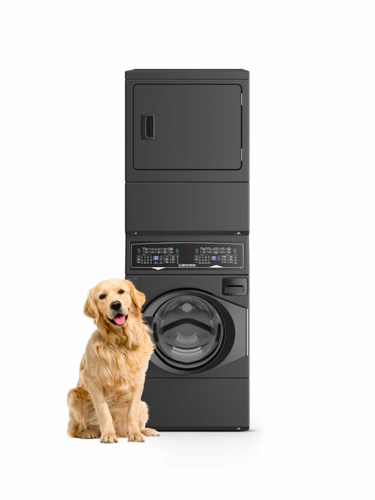 Speed Queen SF7007BE SF7 Stacked Washer - Electric Dryer with Pet Plus™ Sanitize Fast Cycle Times 5-Year Warranty