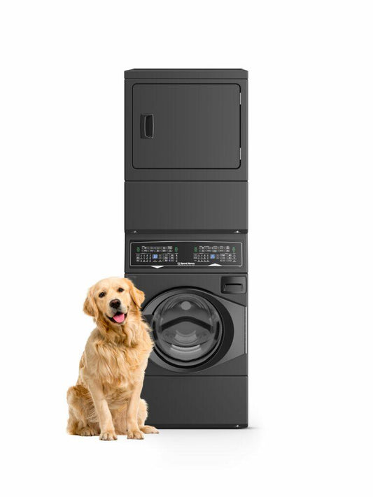 Speed Queen SF7007BG SF7 Stacked Washer - Gas Dryer with Pet Plus™  Sanitize  Fast Cycle Times  5-Year Warranty
