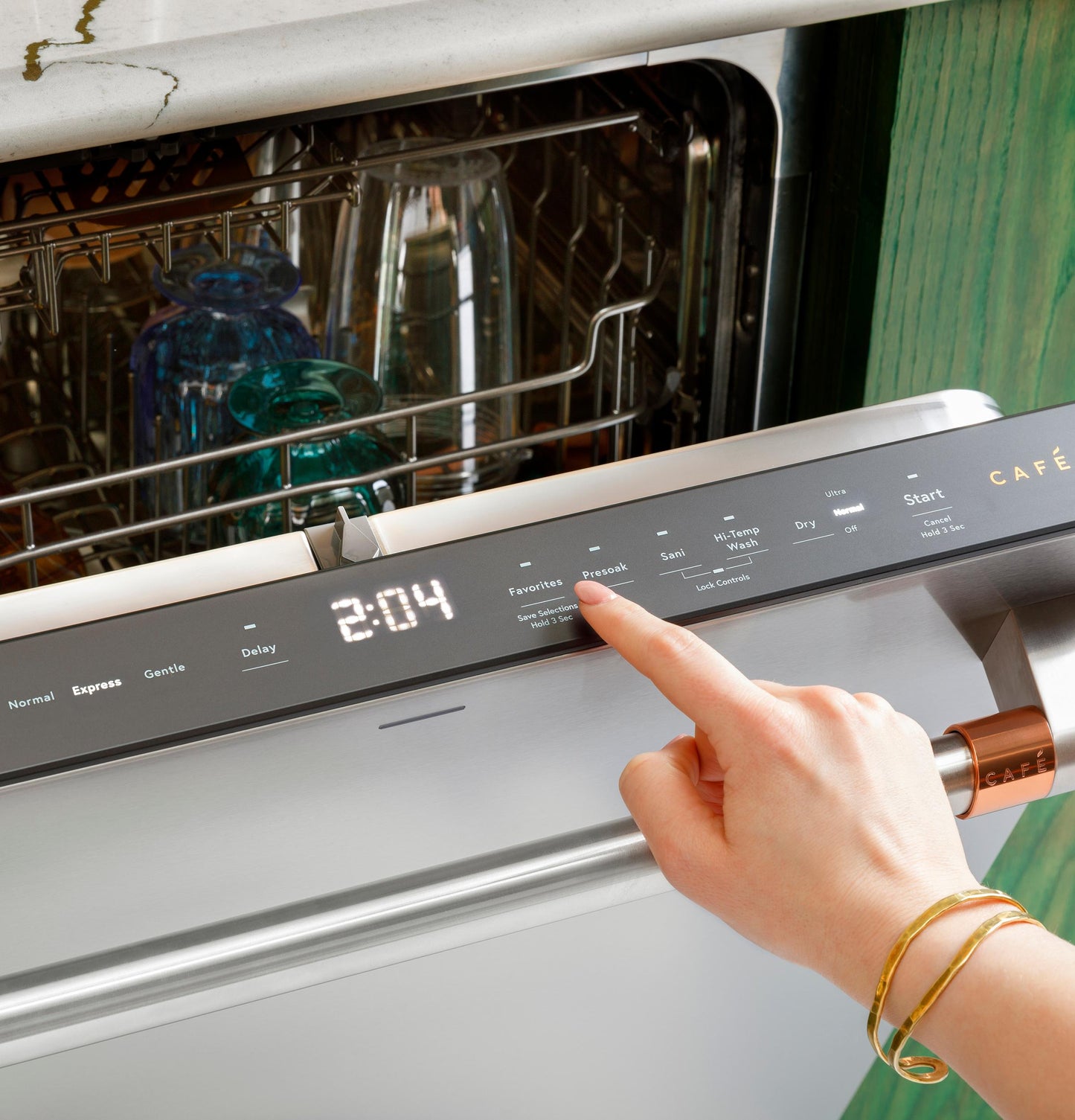 Cafe CDT828P2VS1 CAF(EBACK)™ CustomFit ENERGY STAR Stainless Interior Dishwasher with Ultra Wash & Dry, 42 dBA