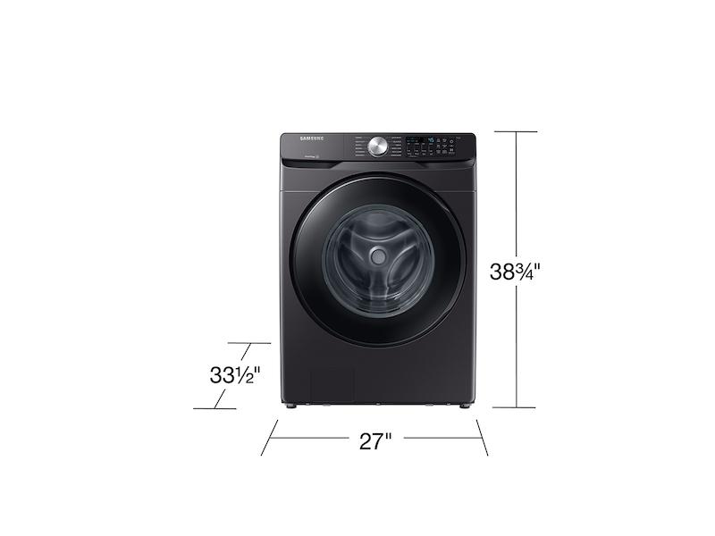 Samsung 5.1 cu. ft. Extra-Large Capacity Smart Front Load Washer with Vibration Reduction Technology  in Brushed Black