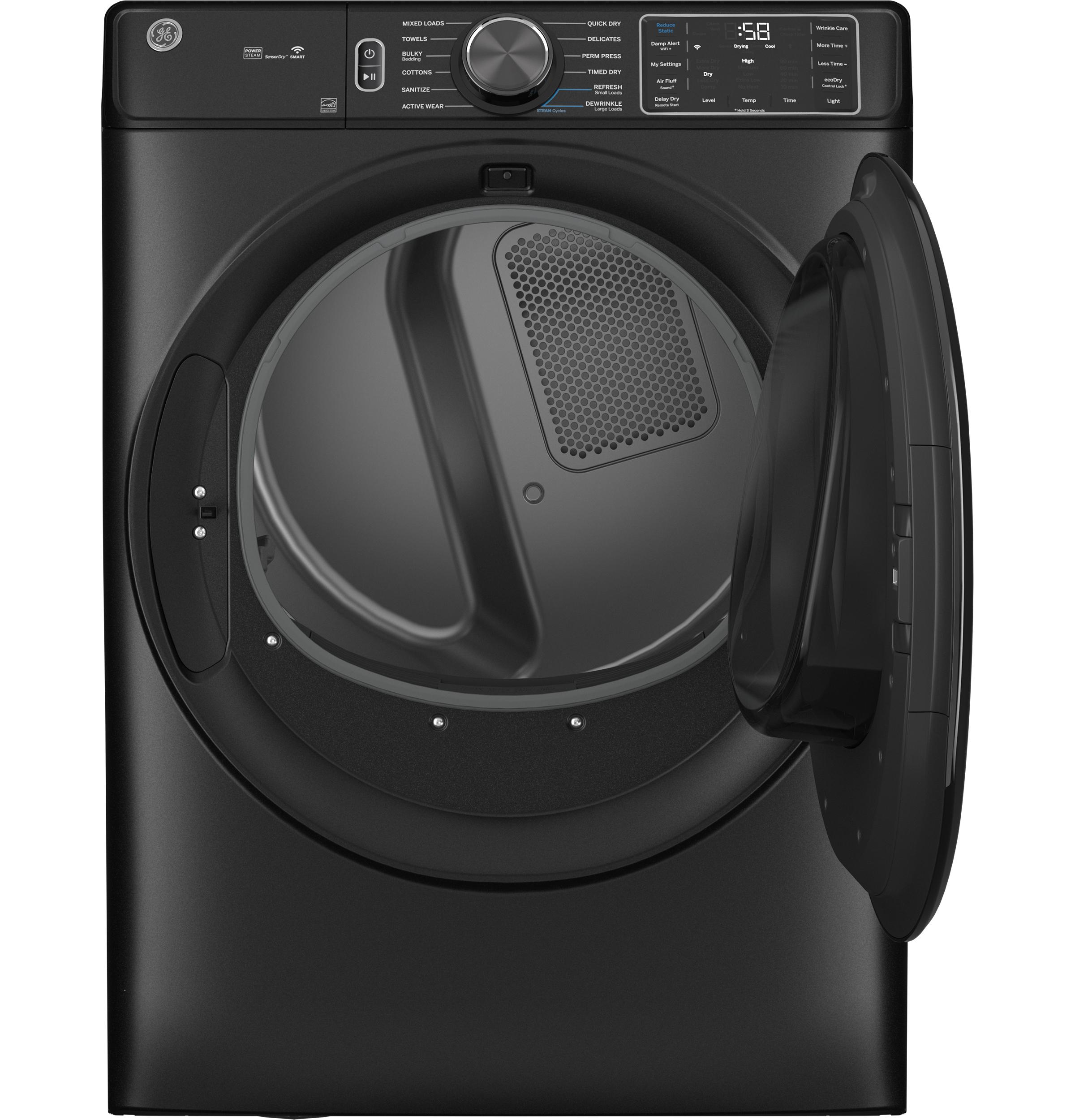 GE® ENERGY STAR® 7.8 cu. ft. Capacity Smart Front Load Gas Dryer with Steam and Sanitize Cycle