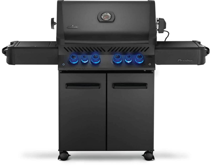 Napoleon Bbq P500RSIBNK3PHM Legacy Phantom Prestige 500 RSIB with Infrared Side and Rear Burner , Natural Gas, Satin Black