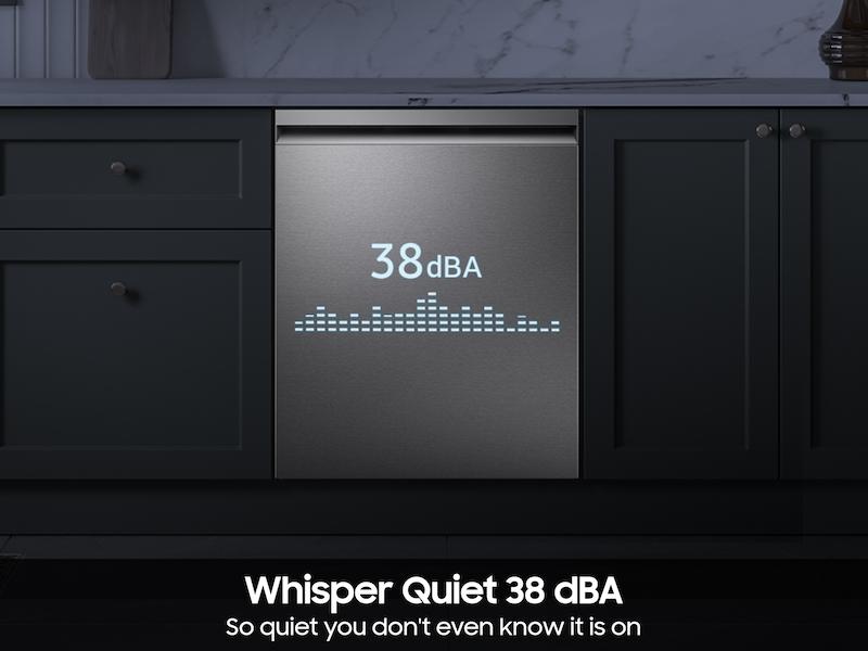 Samsung DW90F89T0USR 38 dBA Bespoke Smart Dishwasher with 3rd Rack Washing System in Fingerprint Resistant Stainless Steel