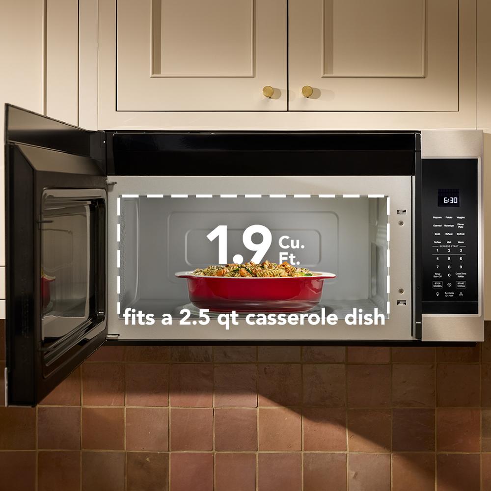 Kitchenaid KMMS130RPS 1.9 Cu. Ft. Microwave Hood Combination with Auto Functions
