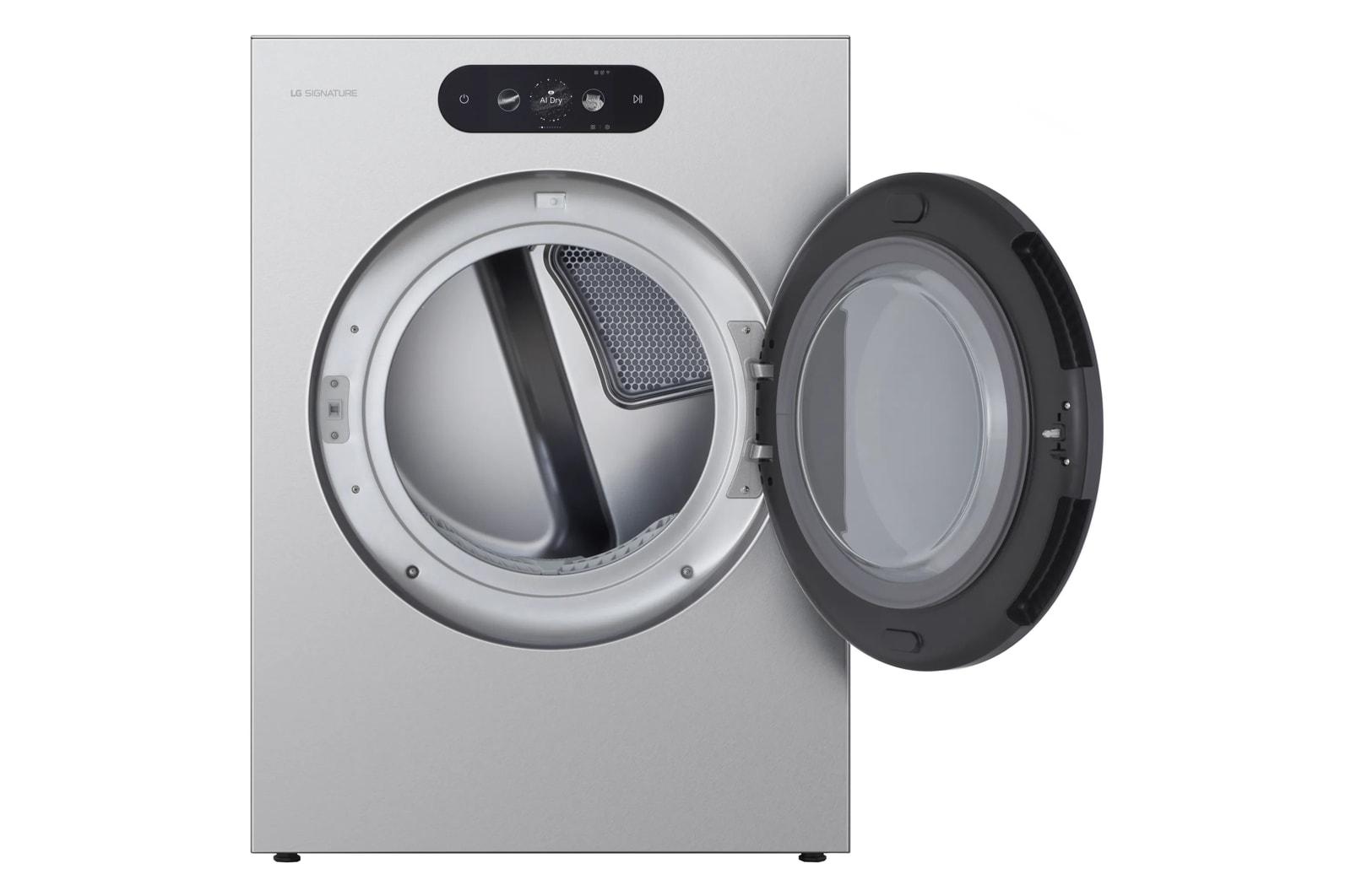 DLGX9901S LG SIGNATURE 9.0 cu. ft. Mega Capacity Smart Front Load Gas Dryer with Built-In Intelligence, TurboSteam® and Touch LCD Control