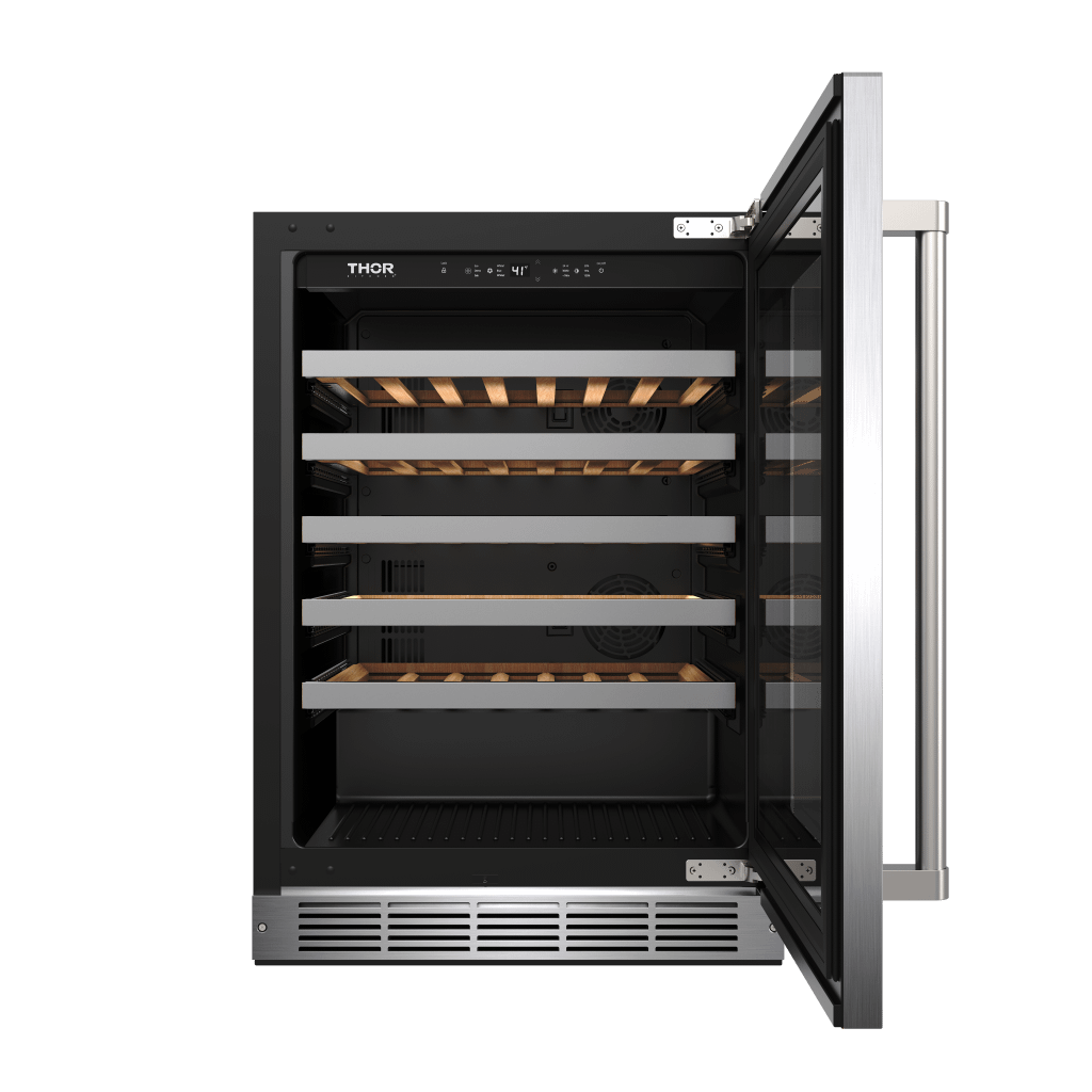 TWC24US Thor Kitchen 24-inch Single Zone Wine Cooler, 46 Wine Bottle Capacity - Model Twc24us