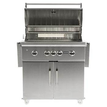 30" Flat Top Grill Cart