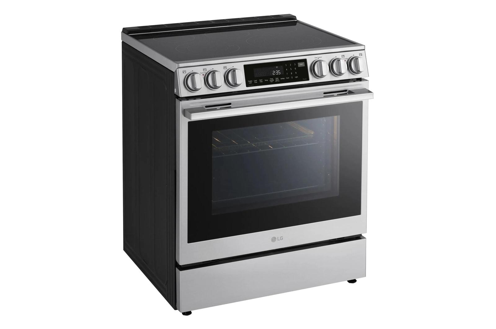 Lg LSEL6337XE 6.3 cu. ft. Smart Electric Slide-in Range with InstaView®, ProBake Convection®, and Air Fry