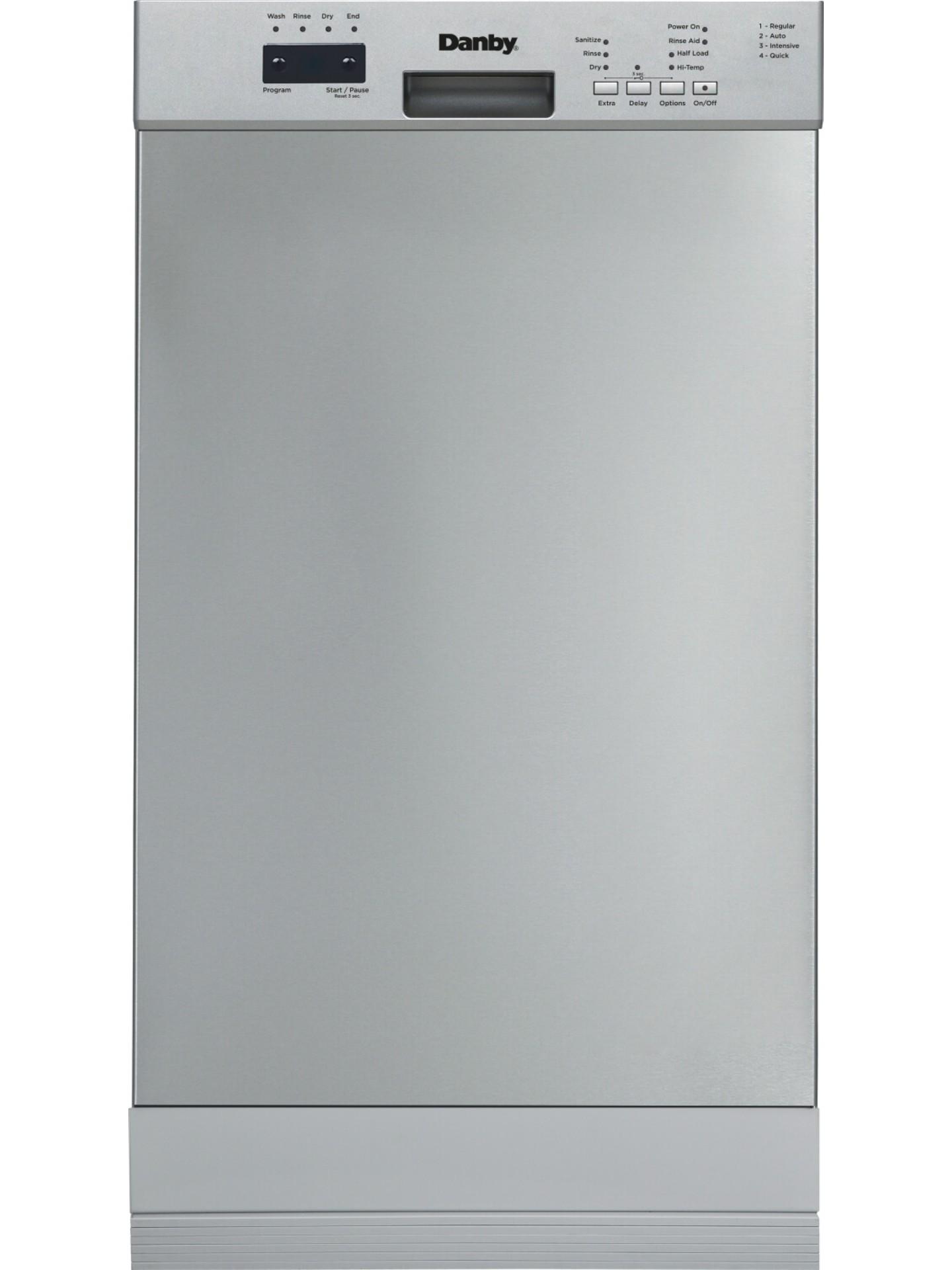 Danby 18" Wide Built-in Dishwasher in Stainless Steel
