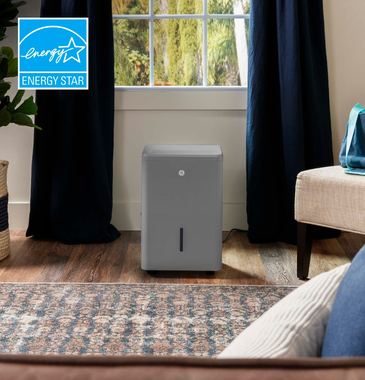 AWYR50LC GE® ENERGY STAR® 50 Pint Smart Portable Dehumidifier with Smart Dry for Wet Spaces