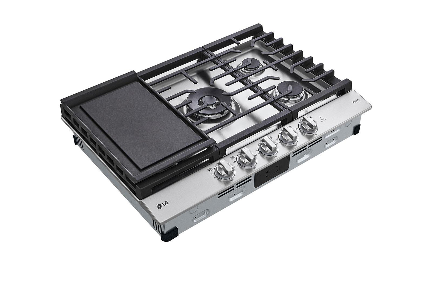Lg CBGJ3027S 30 Inch Smart Gas Cooktop with UltraHeat™ 22K BTU Dual Burner and LED Knobs