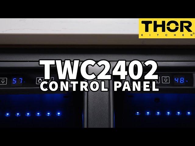 TWC2402 Thor Kitchen 42 Bottle Dual Zone Built-in Wine Cooler - Model Twc2402
