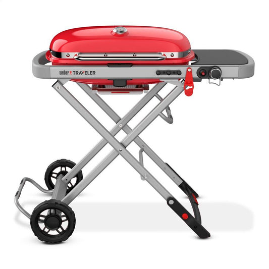 9030001 Weber Traveler® Portable Gas Grill - Red