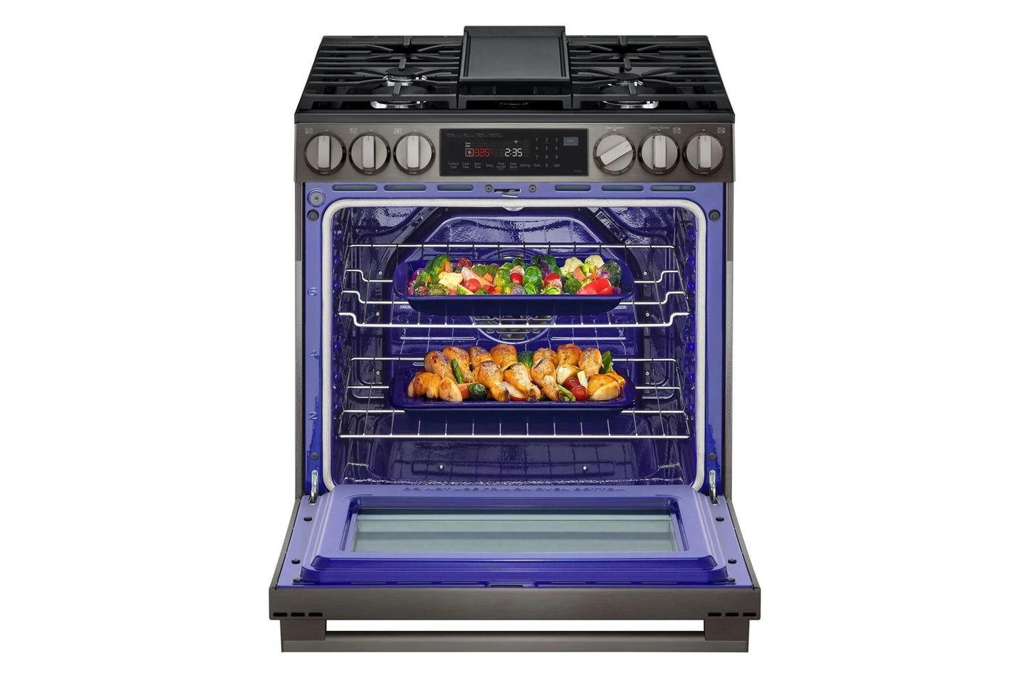 Lg LSGL6335Z 6.3 cu ft. Smart Gas Slide-In Range with ProBake Convection® InstaView®, and Air Fry