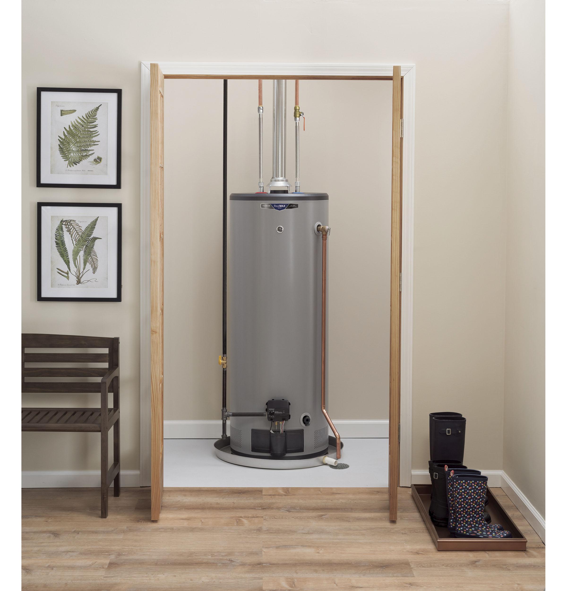 GE RealMAX Premium 50-Gallon Tall Natural Gas Atmospheric Water Heater