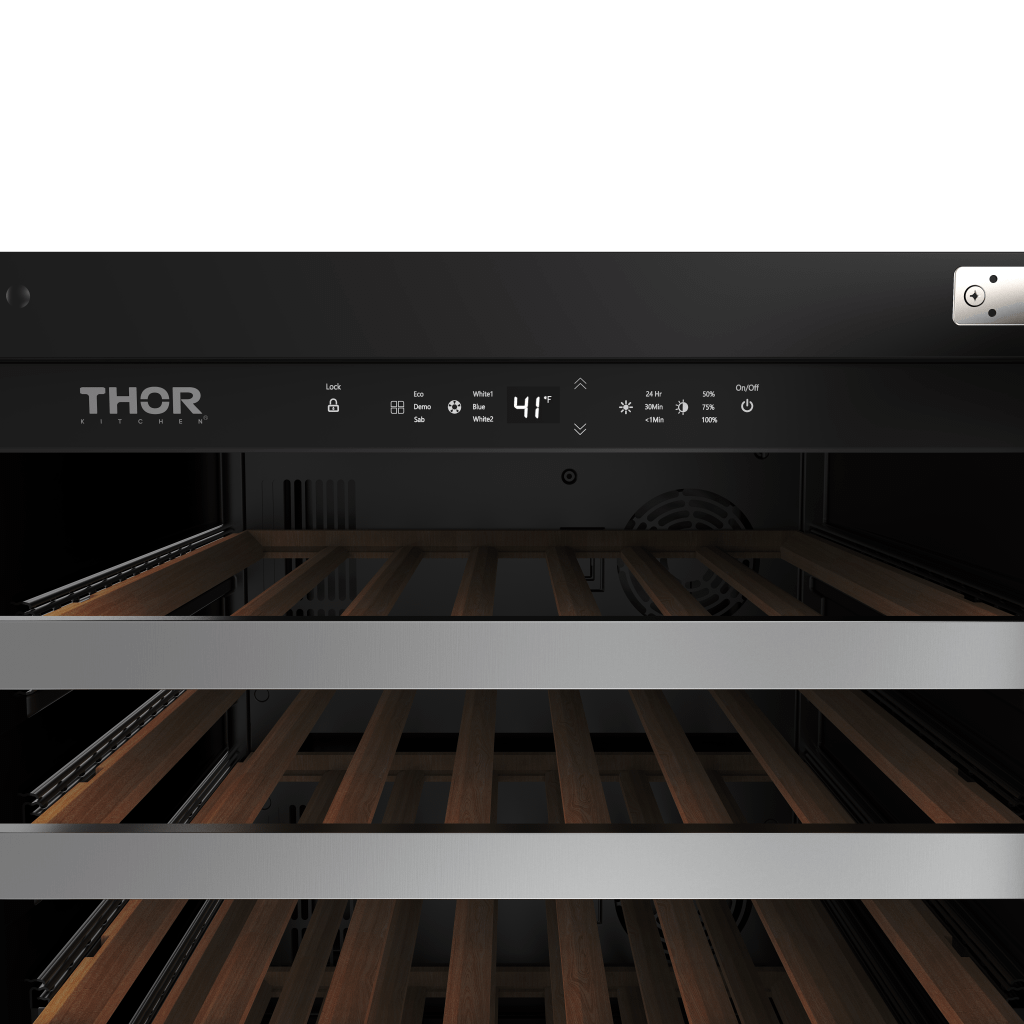 TWC24US Thor Kitchen 24-inch Single Zone Wine Cooler, 46 Wine Bottle Capacity - Model Twc24us