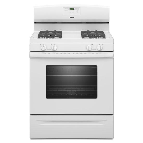5.0 cu. ft. Gas Oven Range with Easy Touch Electronic Controls - white