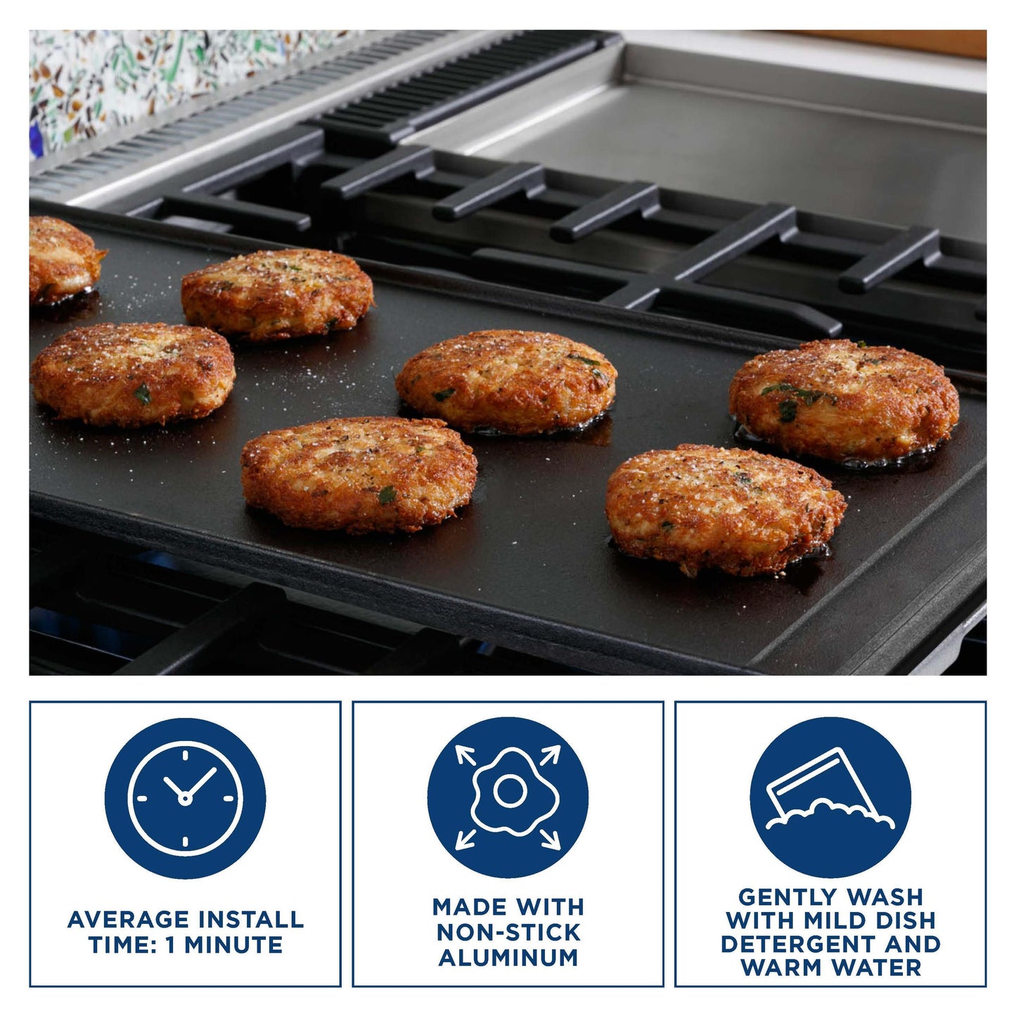 Ge Appliances WB31X24738 Non-Stick Aluminum Griddle