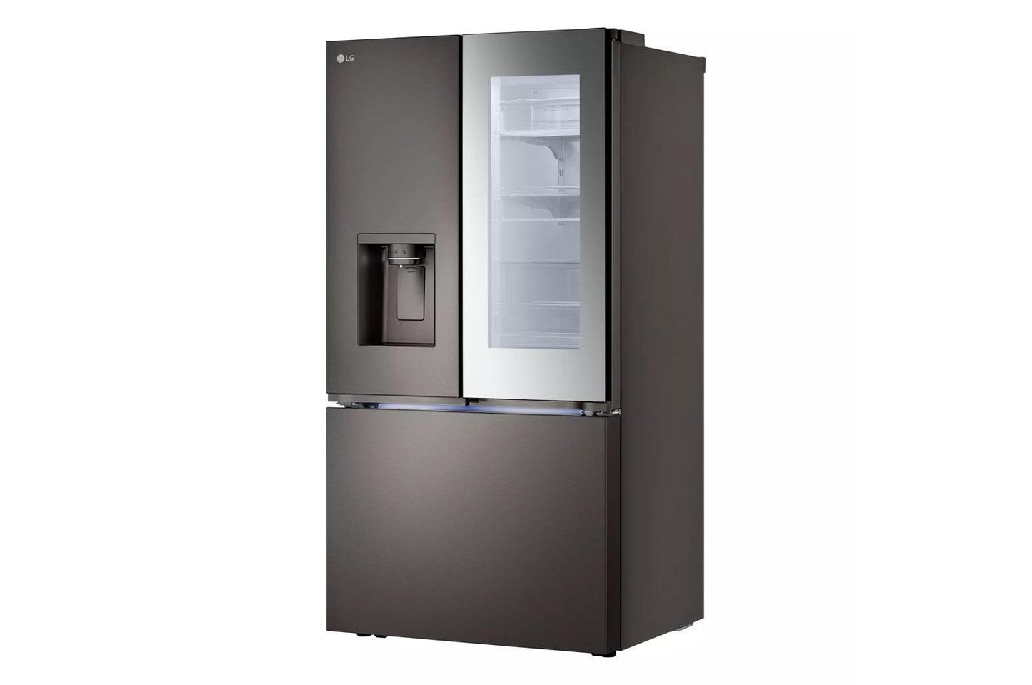 Lg 31 cu. ft. Smart Standard-Depth MAX™ French Door Refrigerator with Four Types of Ice and Mirror InstaView®