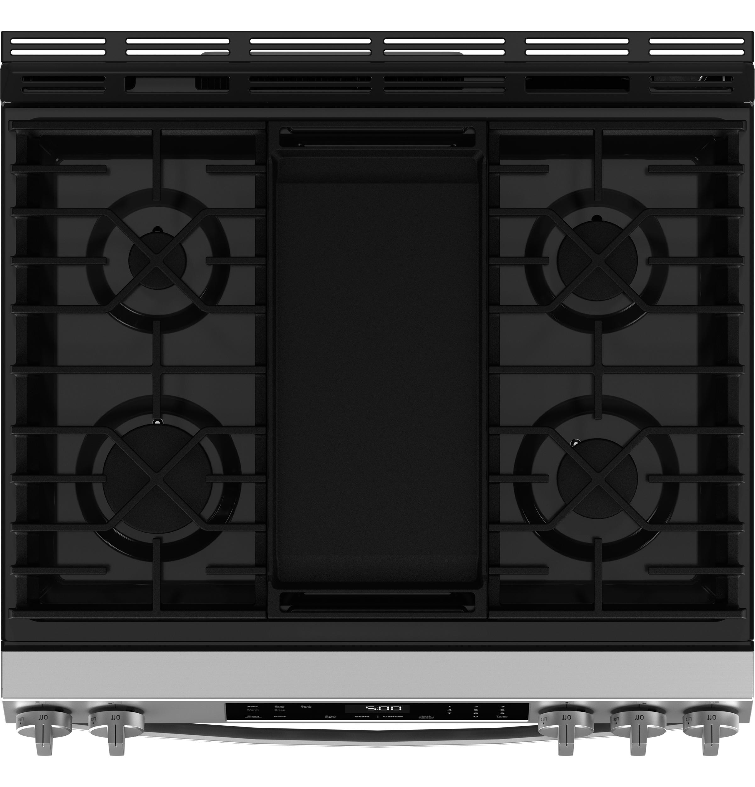 GGS500PVSS GE® 30" Slide-In Front-Control Gas Range with Crisp Mode