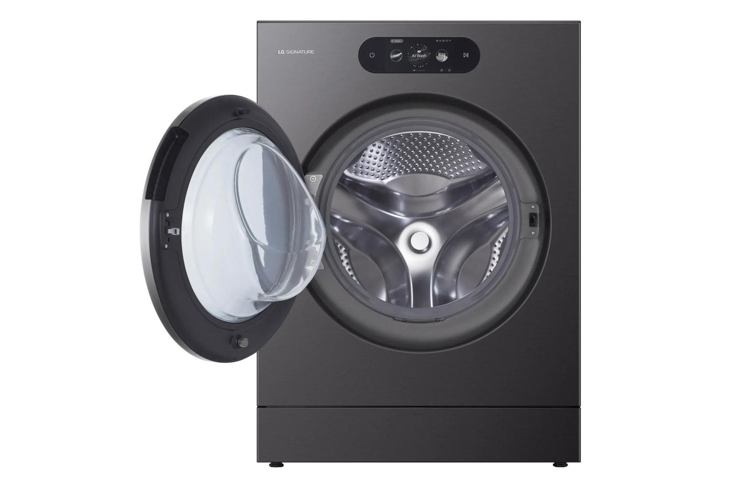 WM9901HBA LG SIGNATURE 5.8 cu. ft. Mega Capacity Smart Front Load Washer with Built-In Intelligence, TurboWash® 360(degree), ezDispense® and Touch LCD Control