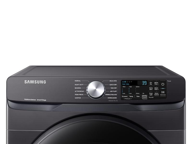 Samsung DVE51CG8000V 7.5 cu. ft. Smart Electric Dryer with Sensor Dry in Brushed Black