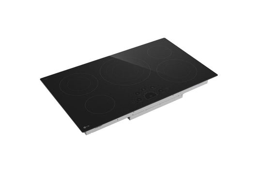 Lg LCE3610SBE 36 Inch Radiant Cooktop, 5 Burner, Black, ENERGY STAR