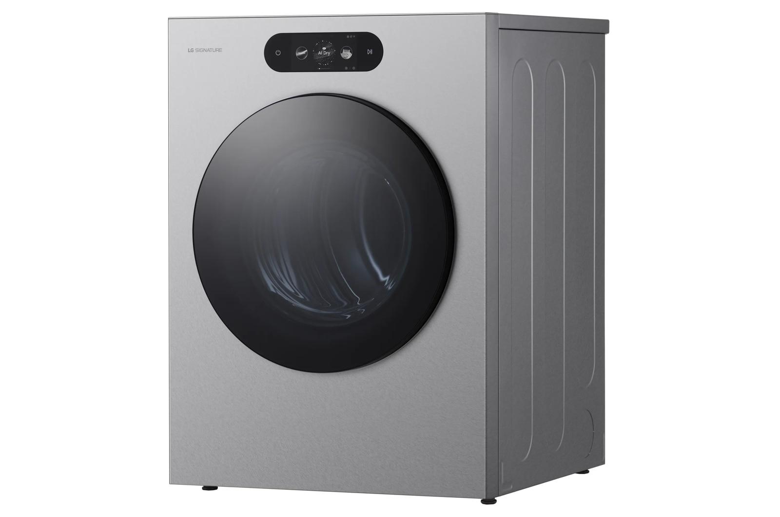 DLGX9901S LG SIGNATURE 9.0 cu. ft. Mega Capacity Smart Front Load Gas Dryer with Built-In Intelligence, TurboSteam® and Touch LCD Control
