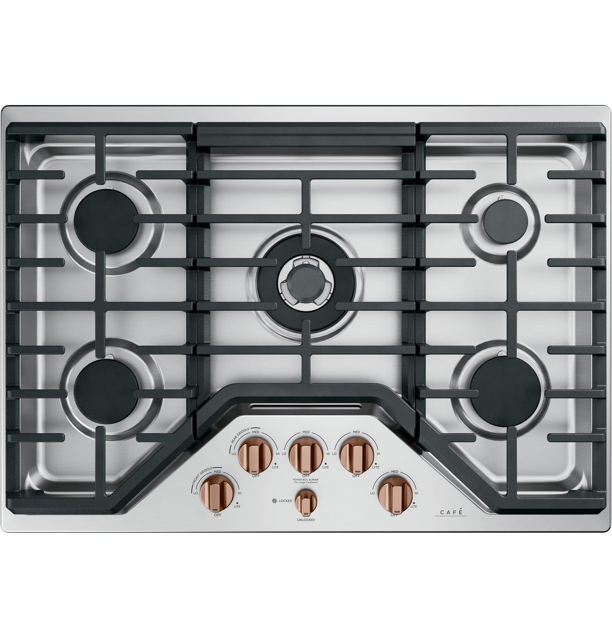 Cafe CGP95302MS1 CAF(EBACK)™ 30" Gas Cooktop