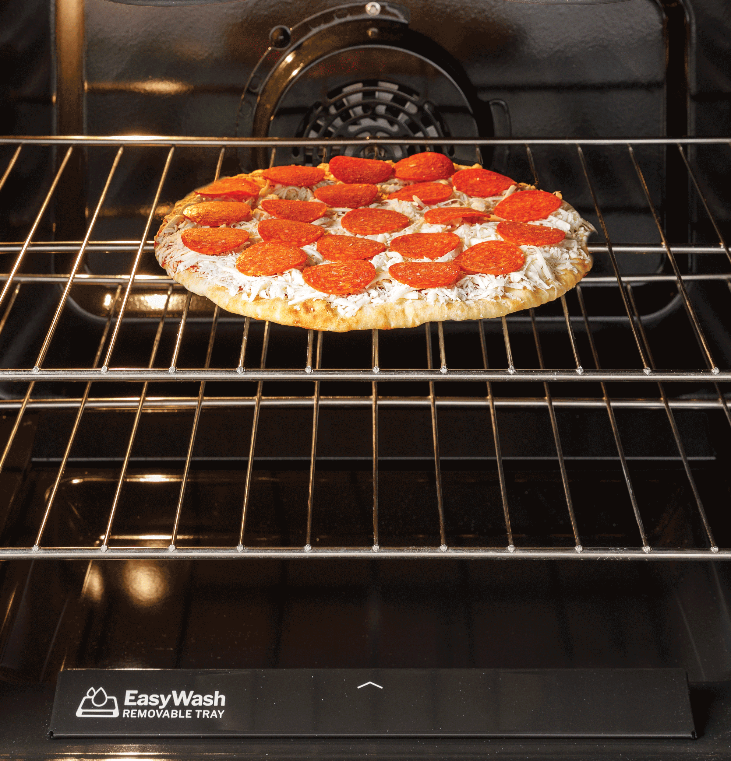 GRS600AVDS GE® ENERGY STAR® 30" Slide-In Electric Convection Range with No Preheat Air Fry and EasyWash™ Oven Tray