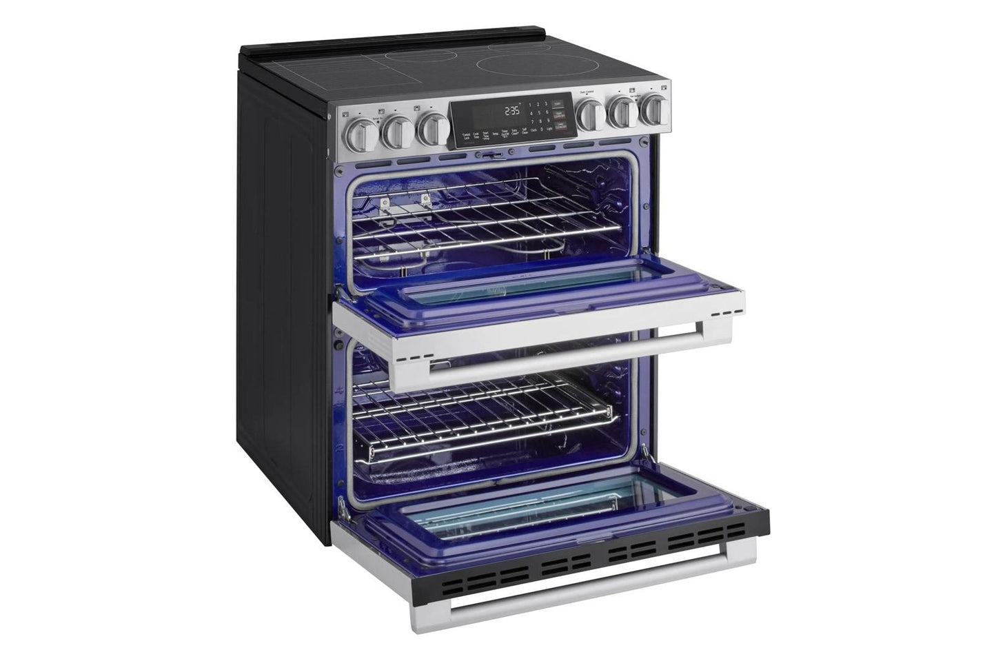 LTIS7338XE LG STUDIO 7.3 cu. ft. Double Oven Induction Slide-in Range with Probake® Convection and Air Fry
