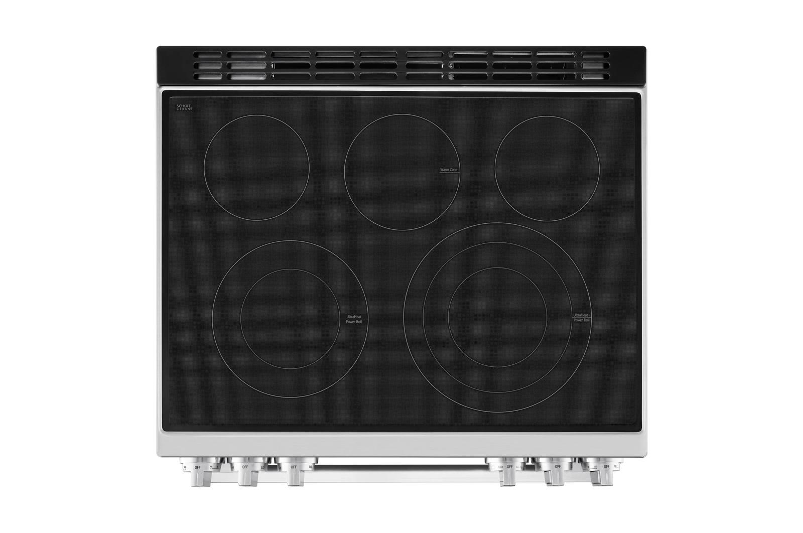 Lg LSEL6337XE 6.3 cu. ft. Smart Electric Slide-in Range with InstaView®, ProBake Convection®, and Air Fry