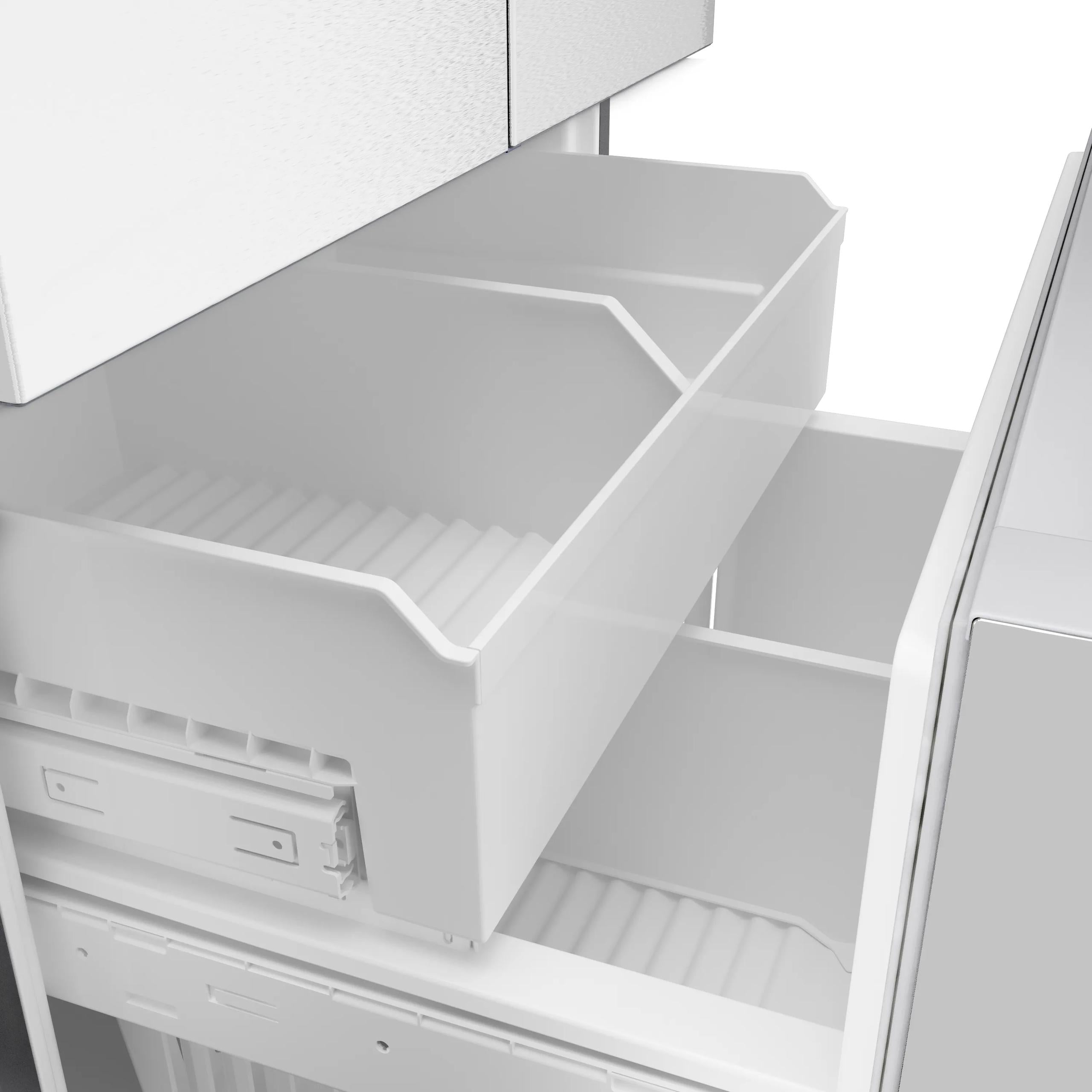 Bosch B36CD10ENS 100 Series French Door Bottom Mount Refrigerator 36" Stainless steel (with anti-fingerprint), Total No Frost