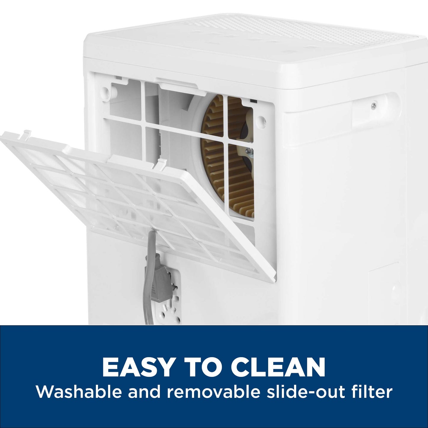 ADHE50PWF GE® 50 Pint Portable Dehumidifier with Built-in Pump and Smart Dry for Wet Spaces