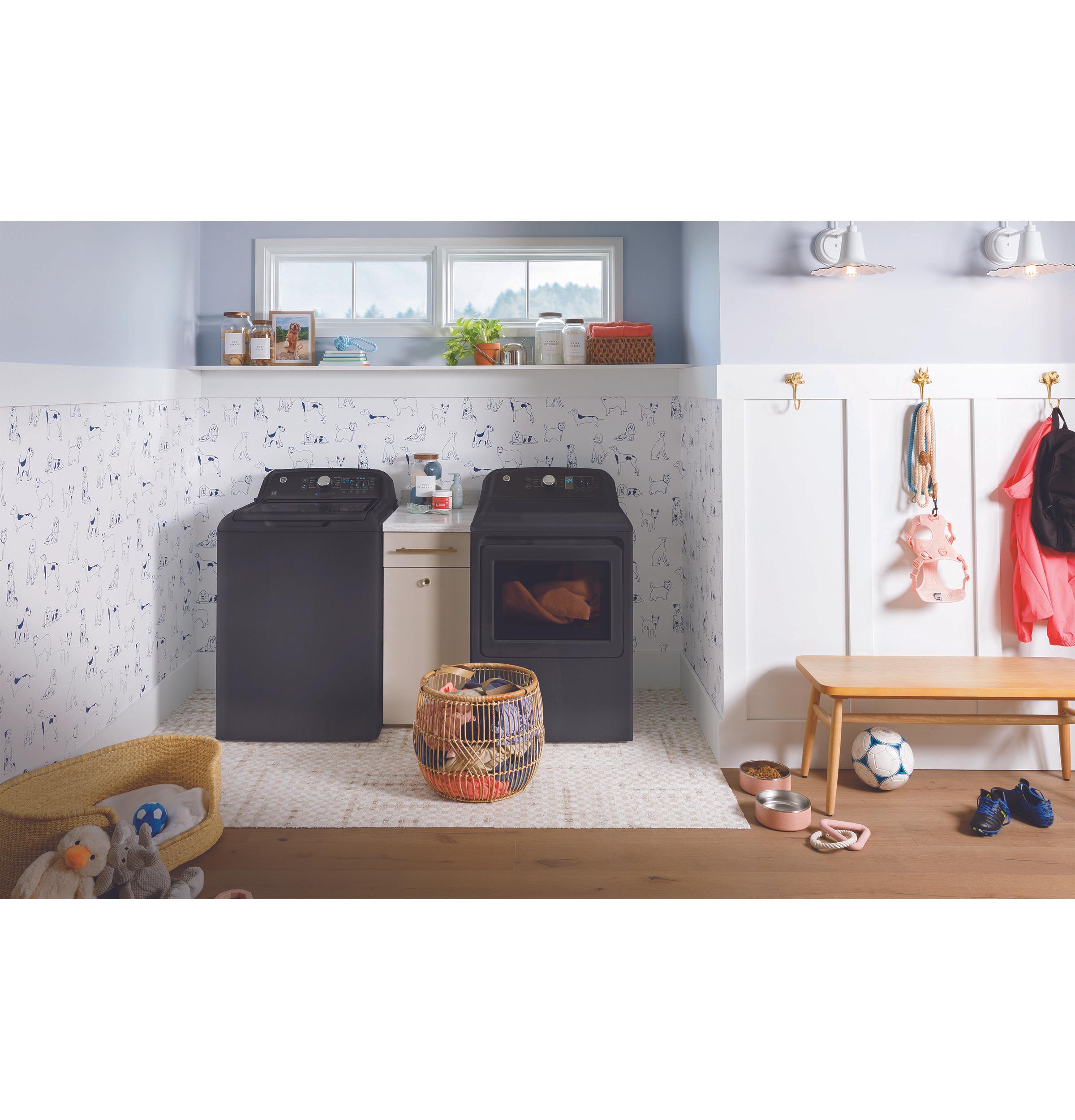 GTD58EBPVDG GE® 7.4 cu. ft. Capacity Electric Dryer with Up To 120 ft. Venting and Sensor Dry