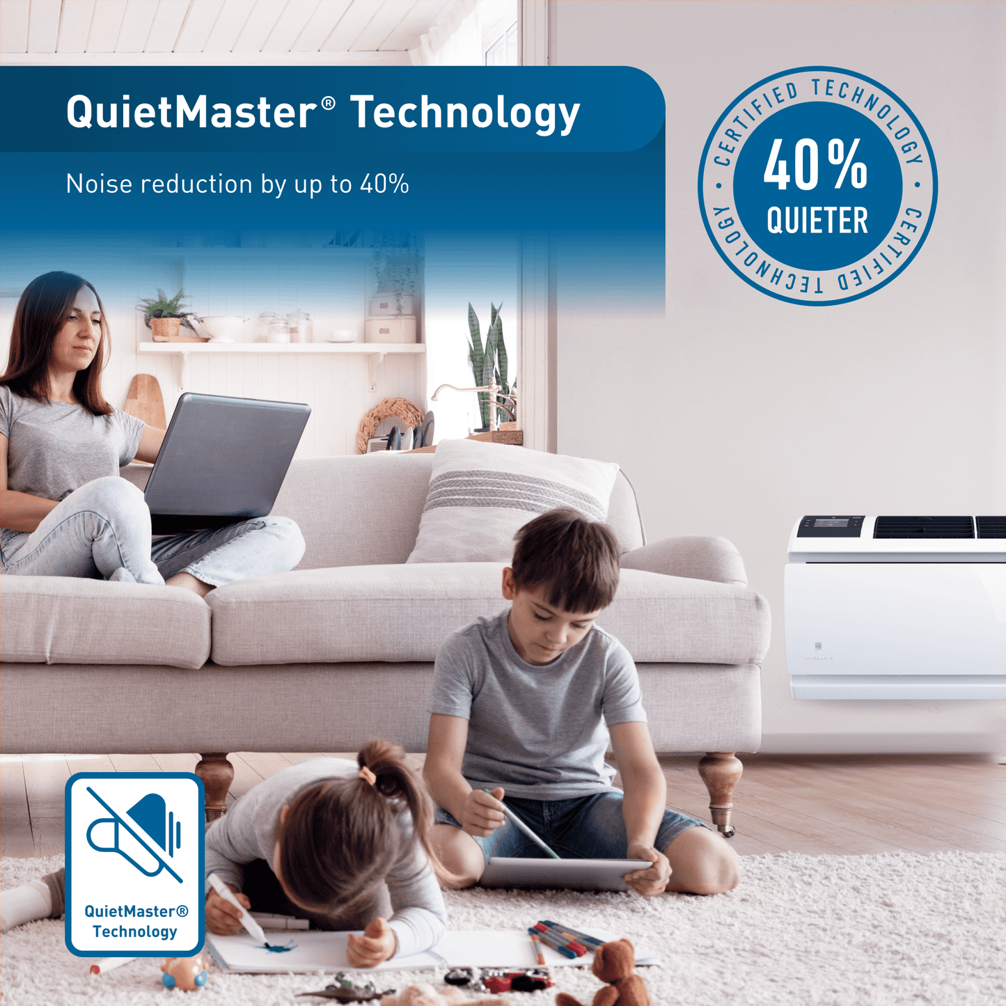 WCVT12B10A Friedrich WallMaster Inverter 12,000 BTU 115V Smart Through-the-Wall Air Conditioner - Cool Only