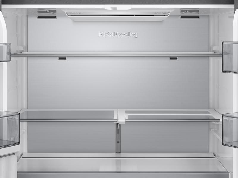 Samsung RM80F23VMR Bespoke 23 cu. ft. Counter Depth 4-Door French Door Refrigerator with AI Hybrid Cooling & Beverage Center™ in Stainless Steel
