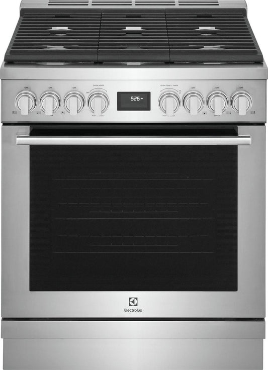 Electrolux ECFG3068AS 30" Front Control Freestanding Gas Range