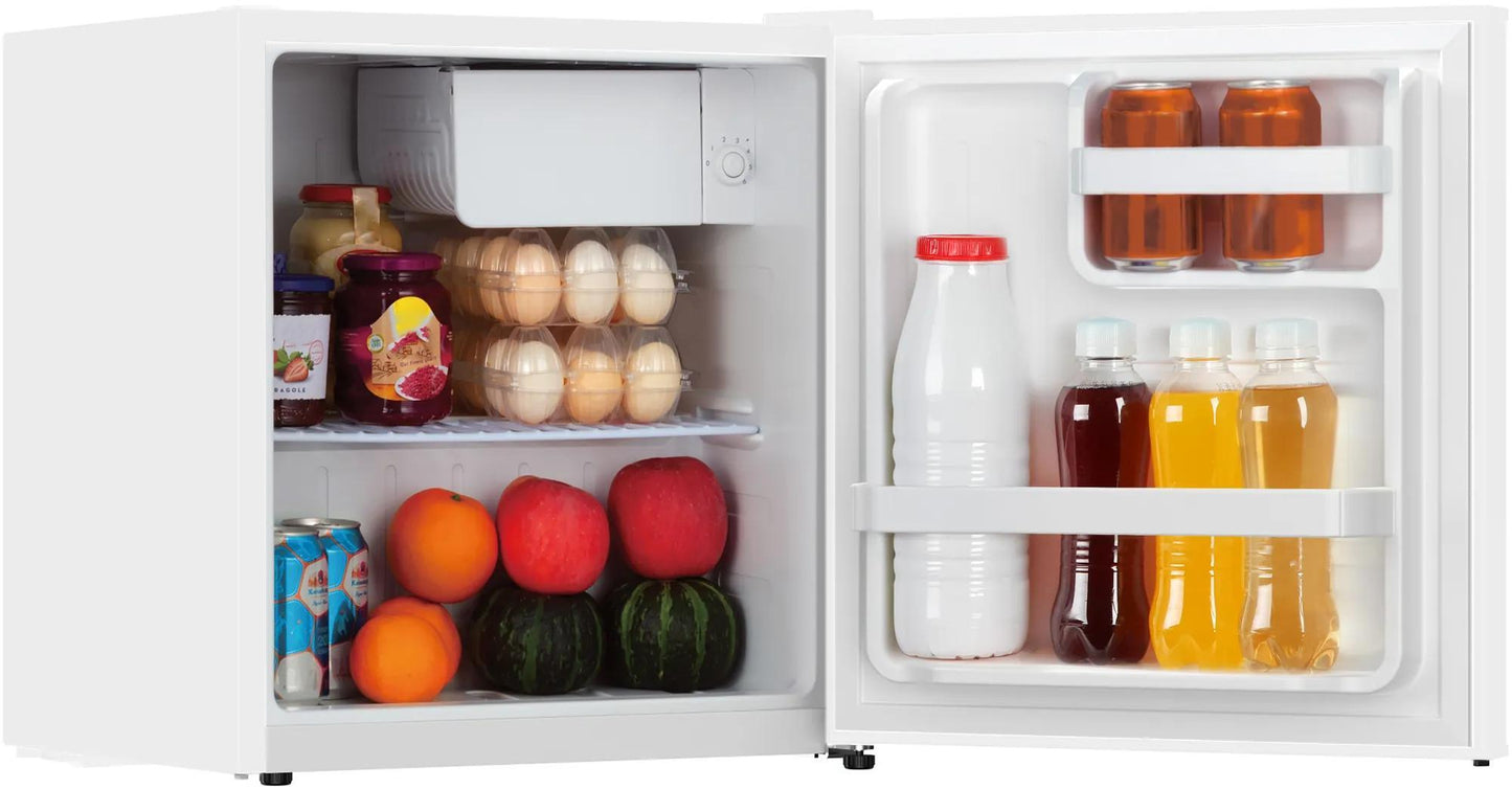 Frigidaire EFR197RGWHITE 1.6 Cu. Ft. Retro Compact Refrigerator with Built-In Side Bottle Opener - White