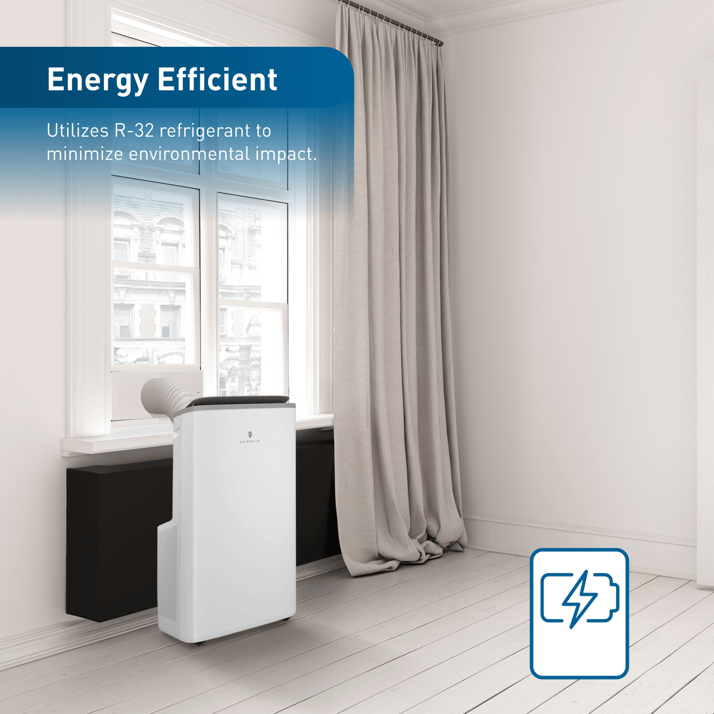 ZCP12SB Friedrich ZoneAire Select 12,000 BTU Single-Hose Smart Portable Air Conditioner