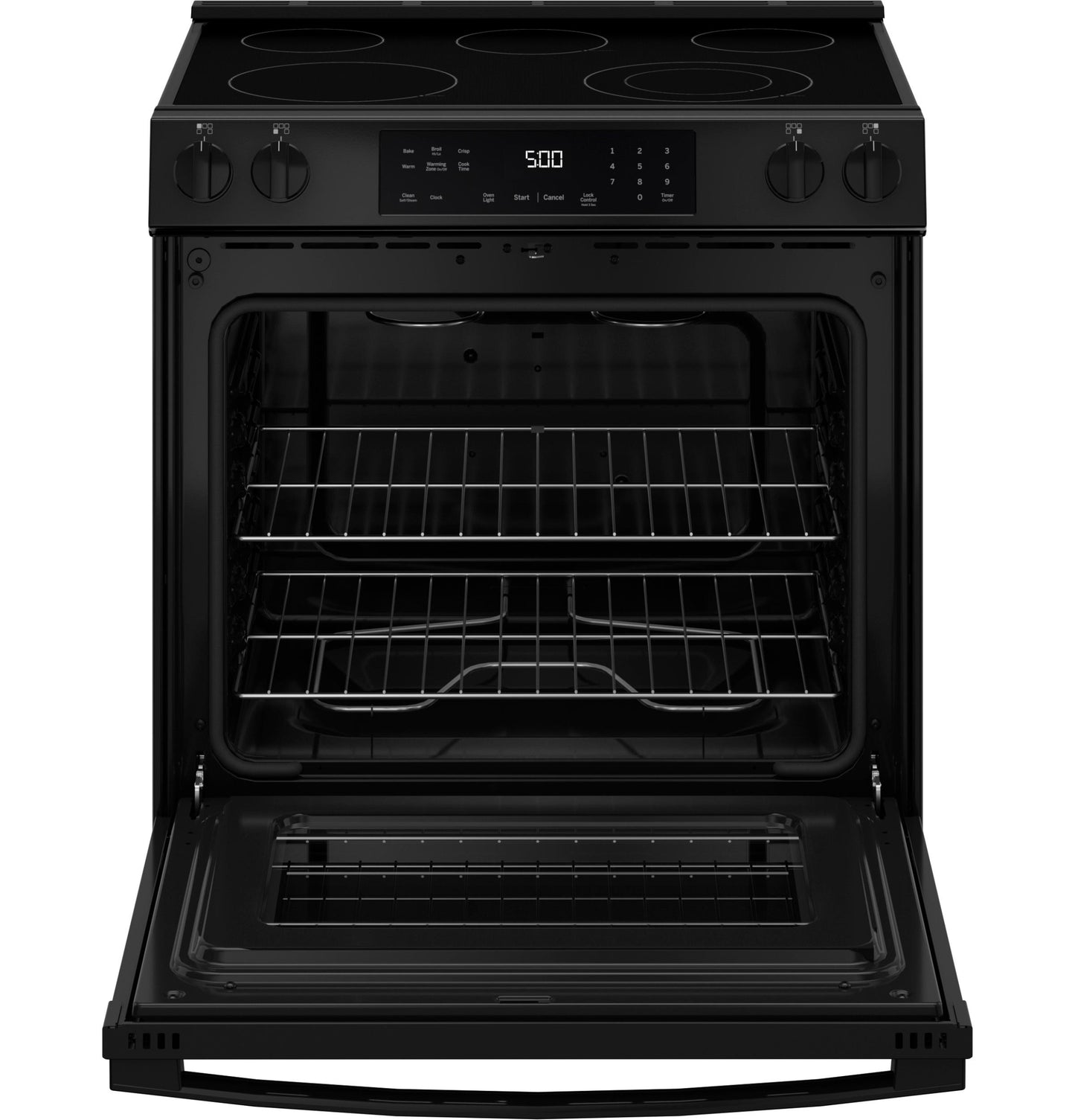 GRS500PVBB GE® ENERGY STAR® 30" Slide-In Electric Range with Crisp Mode
